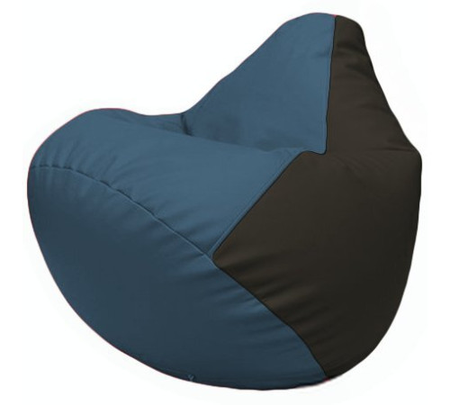 Кресло-мешок Flagman Груша Г2.3-0316 синий/черный