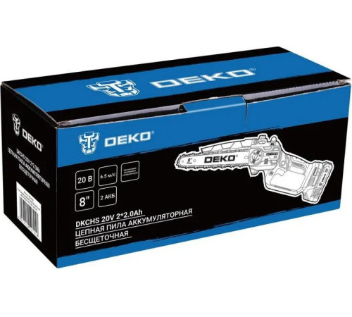 Аккумуляторная пила Deko DKCHS 20V 063-4484 с 2-мя АКБ