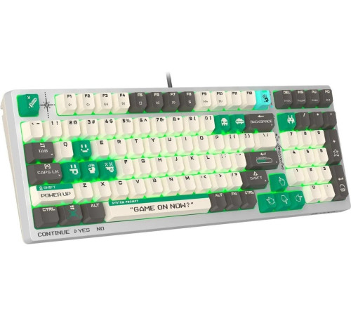 Клавиатура A4Tech Bloody S98 Pixels Green Bloody BLMS Red Plus, нет кириллицы