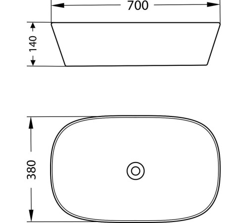 Умывальник Lauter 21393-70 + Moon 21СК8691BS