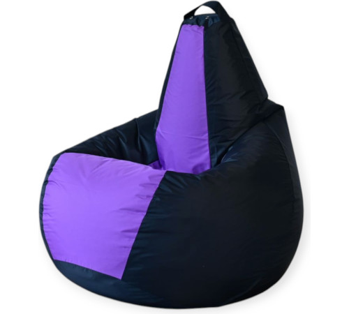Кресло-мешок Mio Tesoro Груша Kombo XXL GF-130x85-CHL черный/лаванда