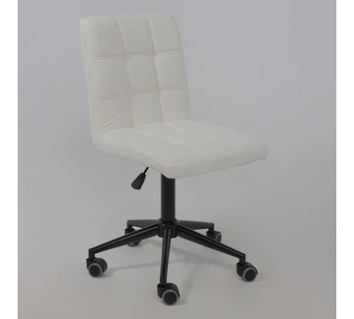 Офисное кресло AksHome Sonata молочный шенилл Ote Canna 100/черный