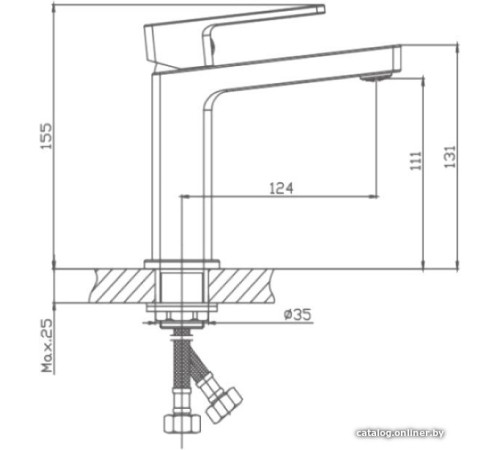 Смеситель Haiba HB10615 хром
