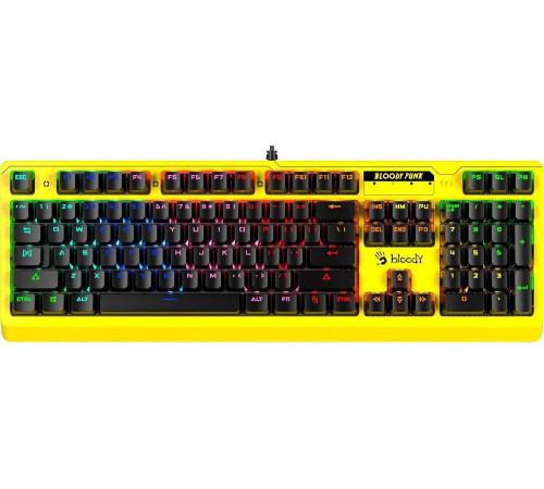 Клавиатура A4Tech Bloody B810RC желтый