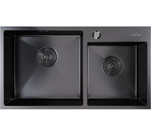 Кухонная мойка Mixline 547241 черный графит, 3 мм