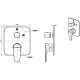 Смеситель без скрытого механизма Bravat Source PB8173218BW-2-ENG