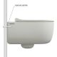 Унитаз подвесной Berges Wasserhaus Ego XL Rimless 082218