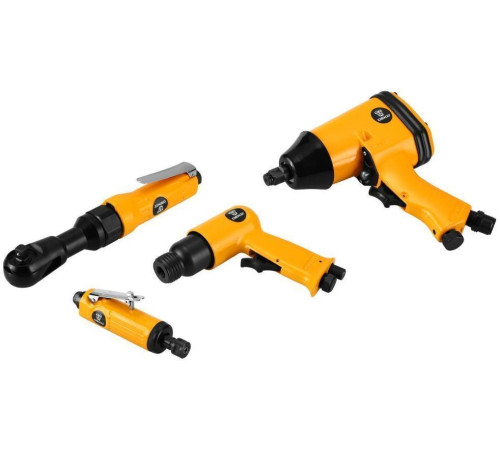 Deko Premium SET 34 018-0908 прямая пневмошлифмашинка, пневмотрещотка, пневмодолото, пневмогайковерт
