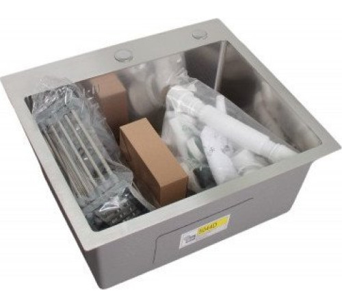 Кухонная мойка Wisent WS-35044D/GER013 с сифоном, дозатором и коландером