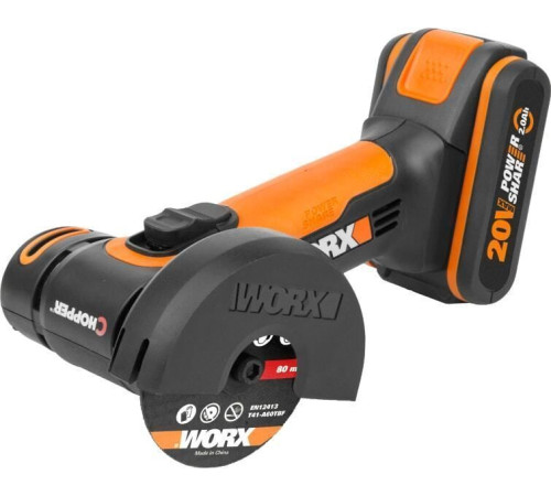 Угловая шлифмашина Worx WX801 с 1-им АКБ, кейс