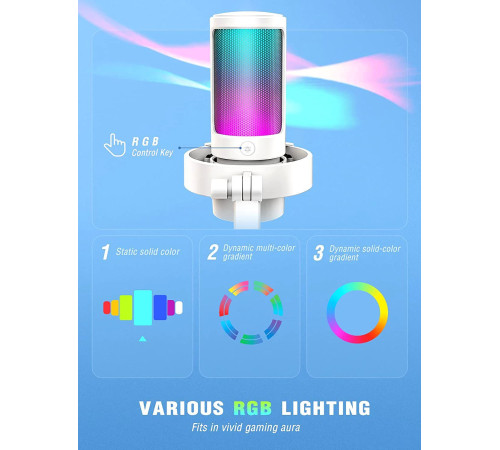 Проводной микрофон FIFINE A8 белый