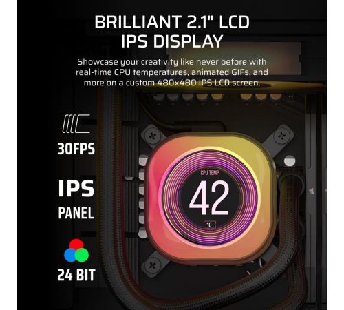Система жидкостного охлаждения для процессора Corsair iCUE LINK TITAN 360 RX LCD CW-9061023-WW