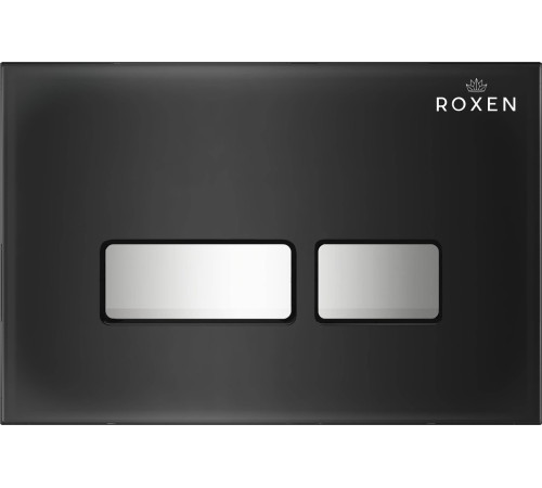 Унитаз подвесной Roxen Vine Tornado в комплекте с инсталляцией StounFix Dual Fresh 6 в 1 979025 кнопка: черный глянцевый