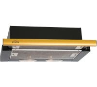 Кухонная вытяжка Elikor Интегра 60П-400-В2Л черный/латунь