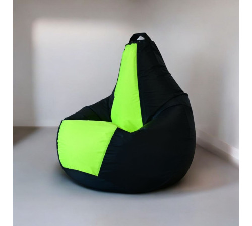 Кресло-мешок Mio Tesoro Груша Kombo XXL GF-130x85-CHN черный/неон