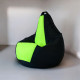 Кресло-мешок Mio Tesoro Груша Kombo XXL GF-130x85-CHN черный/неон