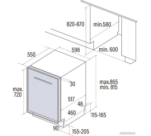Встраиваемая посудомоечная машина CATA LVI 61013/A