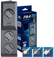 Сетевой фильтр ZIS Pilot 3G 1.8 м
