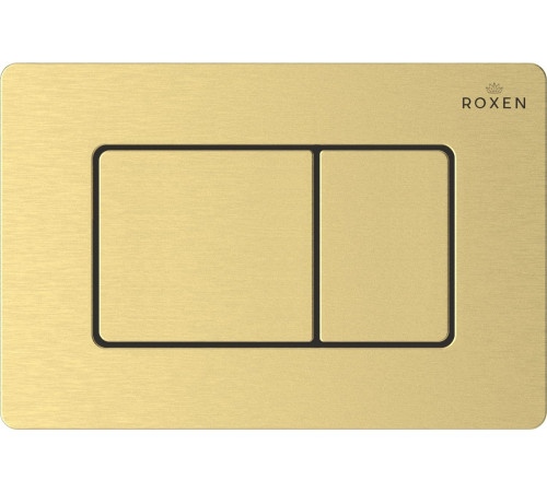 Унитаз приставной Roxen Antares в комплекте с инсталляцией Roxen Attach 5 в 1 968415 кнопка: брашированное золото