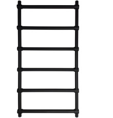 Полотенцесушитель Fincopper FCL 90x50 Ral 9005 нижнее подключение, черный
