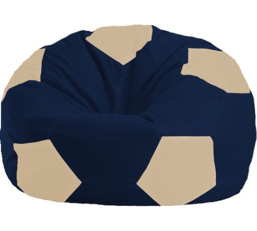 Кресло-мешок Flagman Мяч Стандарт М1.1-42 темно-синий/светло-бежевый