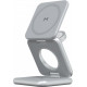 Беспроводное зарядное Magssory Fold Pro 3 в 1 WCH063 серебристый