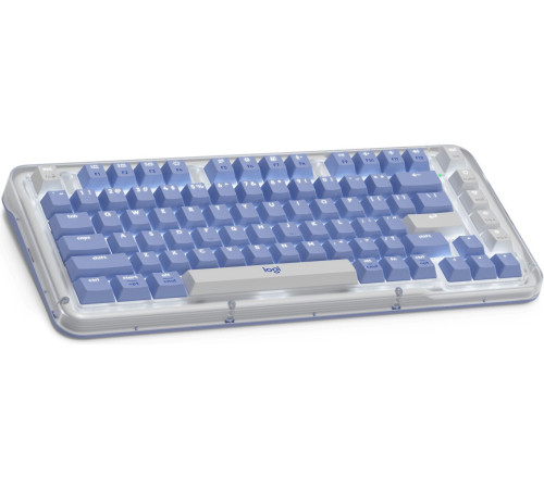 Клавиатура Logitech Alto Keys K75M 920-013301 белый/синий, с гравировкой