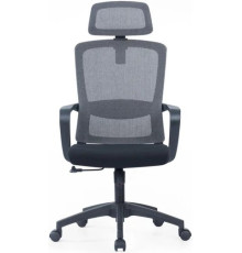 Офисное кресло SitZone U-060A сетка/ткань, черный, крестовина пластик