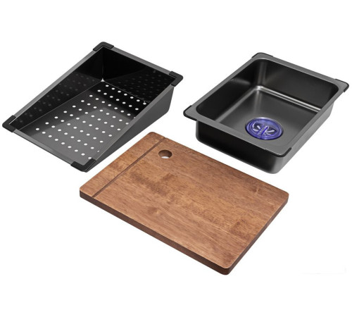 Кухонная мойка ARFEKA Sensor ECO AR 750*450 Black PVD Nano Decor