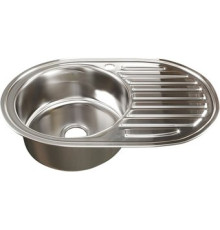 Кухонная мойка Mixline 528188 левая, полированная, 0.6 мм