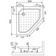 Душевой поддон RGW Style-TR 90x90