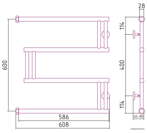 Полотенцесушитель Сунержа High-Tech model 
