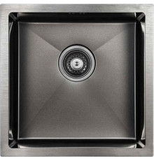 Кухонная мойка Paulmark Next 44 Uni PM214444-GM черный/вороненая сталь