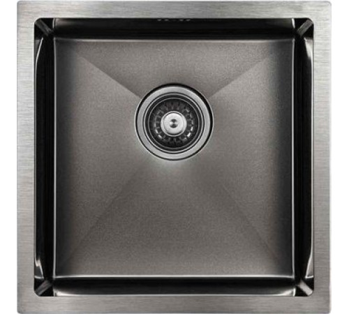 Кухонная мойка Paulmark Next 44 Uni PM214444-GM черный/вороненая сталь