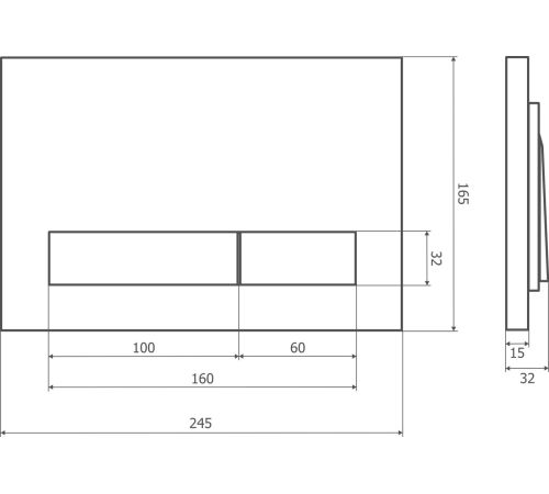 Панель смыва Axus 097HDC