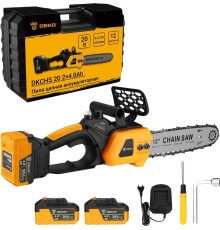 Аккумуляторная пила Deko DKCHS 20 063-4356 с 2-мя АКБ