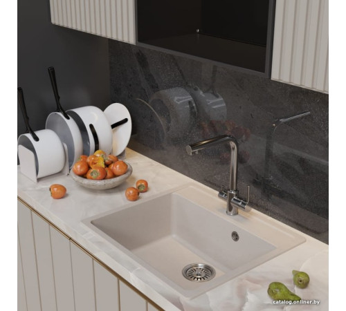 Кухонная мойка Mixline ML-GM15 551918 белый