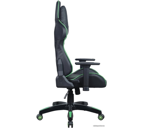 Игровое геймерское кресло Brabix GT Carbon GM-120 черный/зеленый