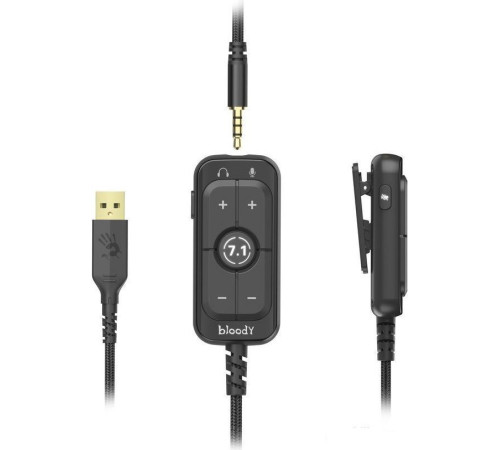 Наушники A4Tech Bloody M590i черный/желтый