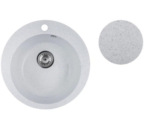 Кухонная мойка Marblan Orbi серый,с сифоном