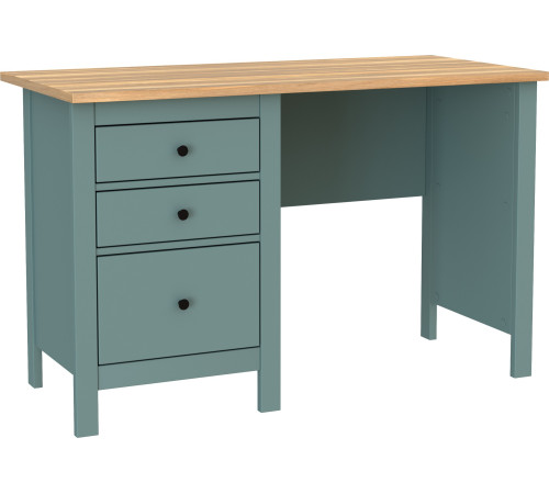 Офисный стол Mio Tesoro Сага 120x56 2.08.06.160.16 темно-бирюзовый/ясень