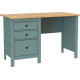 Офисный стол Mio Tesoro Сага 120x56 2.08.06.160.16 темно-бирюзовый/ясень