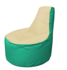 Кресло-мешок Flagman Трон Т1.1-2012 бежевый/бирюзовый