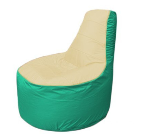 Кресло-мешок Flagman Трон Т1.1-2012 бежевый/бирюзовый