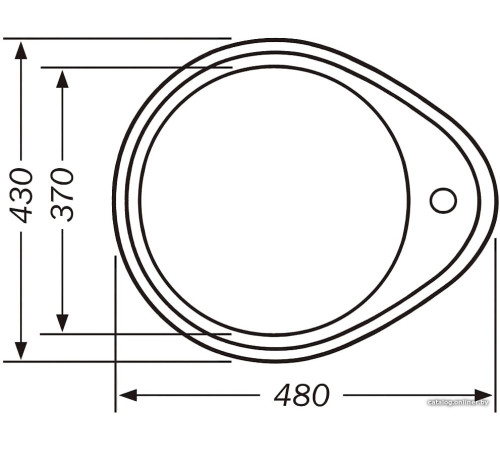 Кухонная мойка Premial PL 4843 полированная, 0.8 мм