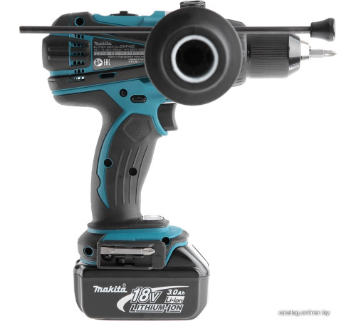 Ударная дрель-шуруповерт Makita DHP458RFE с 2-мя АКБ, кейс