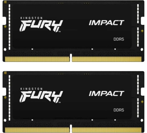 Оперативная память Kingston FURY Impact 2x16 ГБ DDR5 4800 МГц KF548S38IBK2-32