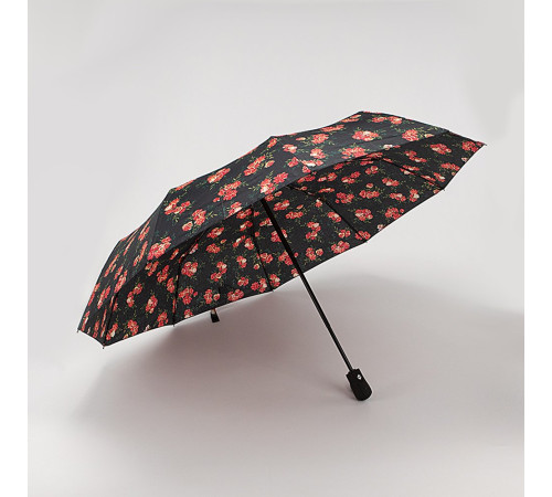 Зонт Rain Berry 734-23588.1 черный/цветы