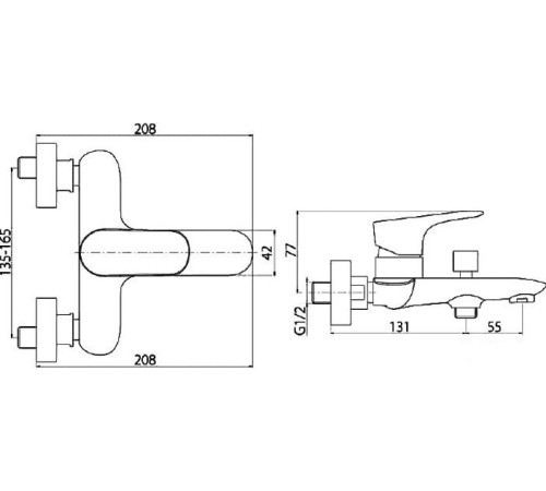 Смеситель Damixa Redblu Palace Grand 461000000