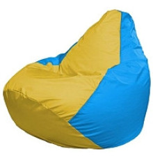 Кресло-мешок Flagman Груша Мини L Г0.1-263 желтый/голубой